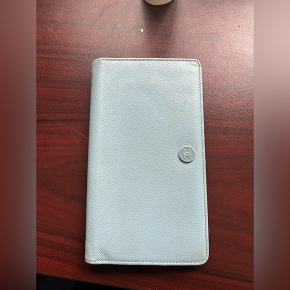 Authentic Chanel Coco Mark Caviar Leather Bifold Long Wallet - Picture 2 of 15